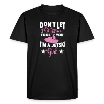 Bateau jetski Momoteur à eau Fête des mères - T-shirt Premium bio Homme - noir - Devant - Nico (187cm)
