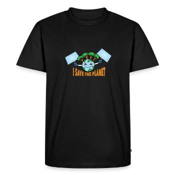 Solaire photovoltaïque solaire électricité - T-shirt Premium bio Homme - noir - Devant - Nico (187cm)