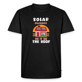 Solaire photovoltaïque solaire électricité - T-shirt Premium bio Homme - noir - Devant - Nico (187cm)
