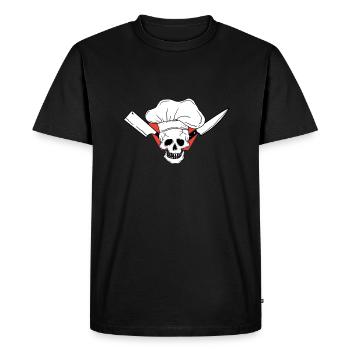 Drôle Chef Chef Chef Chef Gangster - T-shirt Premium bio Homme - noir - Devant - Nico (187cm)