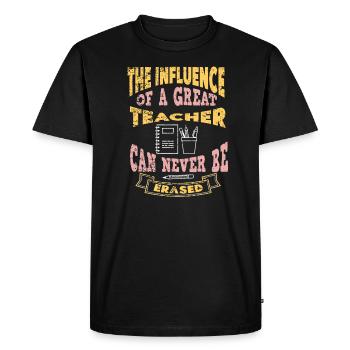Influence de l’enseignant Formation des enseignants Enseignant de l’école - T-shirt Premium bio Homme - noir - Devant - Nico (187cm)