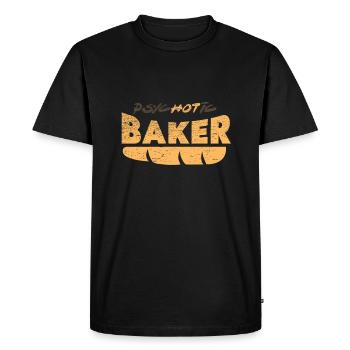 Baker Bread Baking Rolls Bakery - Men's Premium Organic T-Shirt - black - Front - Nico (187cm)