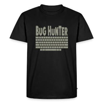 Bugs Bug Gamer Game Gambler Gamer Game Erreur - T-shirt Premium bio Homme - noir - Devant - Nico (187cm)