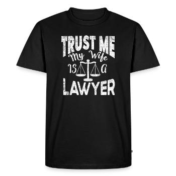 Lawyer Lawyer Lawyer Law Studies Court - Men's Premium Organic T-Shirt - black - Front - Nico (187cm)