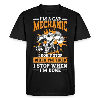 Mechanic Craftsman Repair - Men's Premium Organic T-Shirt - black - Front - Nico (187cm)