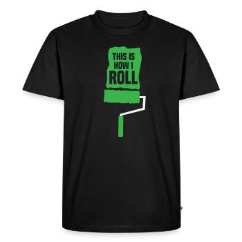 Peintre Compagnon Artisanat Maître Peintre Murs steichen - T-shirt Premium bio Homme - noir - Devant - Nico (187cm)