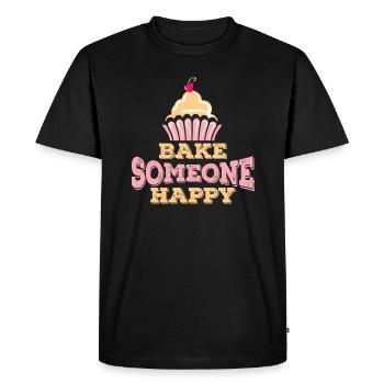 Boulanger Confiseur Gâteau Gâteau Confiserie - T-shirt Premium bio Homme - noir - Devant - Nico (187cm)