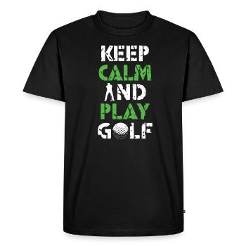 Golf Golfeurs golf clubs de golf Terrain de golf - T-shirt Premium bio Homme - noir - Devant - Nico (187cm)