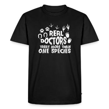 Veterinarian Veterinary Practice Veterinarian Veterinarian - Men's Premium Organic T-Shirt - black - Front - Nico (187cm)