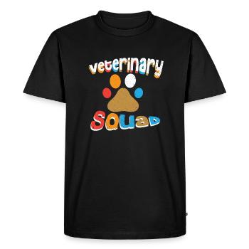 Veterinarian Veterinary Practice Veterinarian Veterinarian - Men's Premium Organic T-Shirt - black - Front - Nico (187cm)
