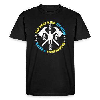 Firefighter Firefighter Firefighter - Men's Premium Organic T-Shirt - black - Front - Nico (187cm)