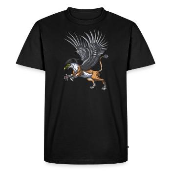 Mythologie égyptienne antique Divinité Hiéragasphinx - T-shirt Premium bio Homme - noir - Devant - Nico (187cm)