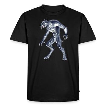 Cryptide Monster Dogman - T-shirt Premium bio Homme - noir - Devant - Nico (187cm)