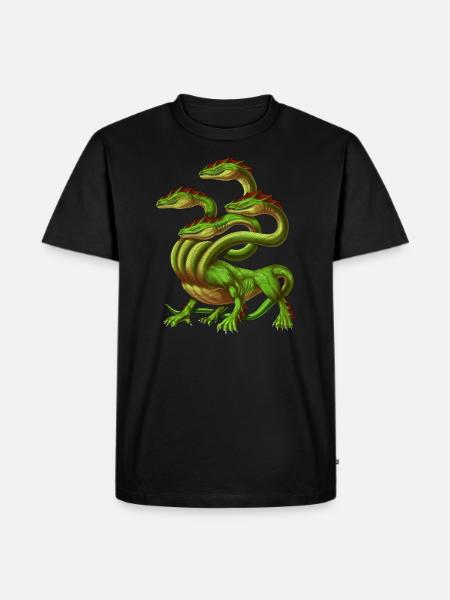 Greek Mythology Monster Hydra - Men's Premium Organic T-Shirt - black