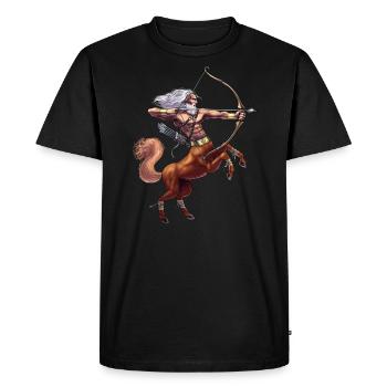 Mythologie grecque Divinité Centaure - T-shirt Premium bio Homme - noir - Devant - Nico (187cm)