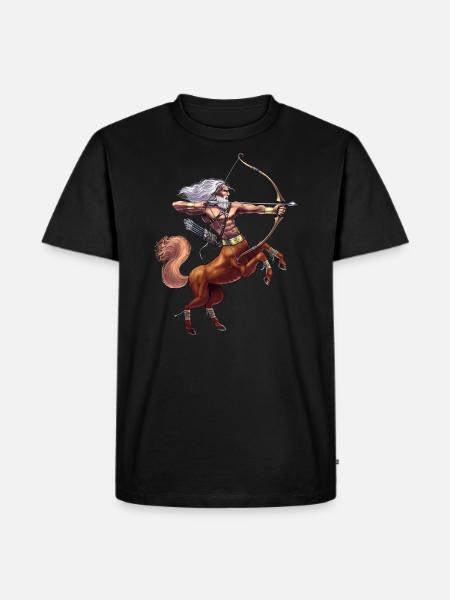 Greek Mythology Deity Centaur - Men's Premium Organic T-Shirt - black