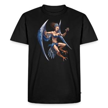 Mythologie grecque Déité Harpie - T-shirt Premium bio Homme - noir - Devant - Nico (187cm)