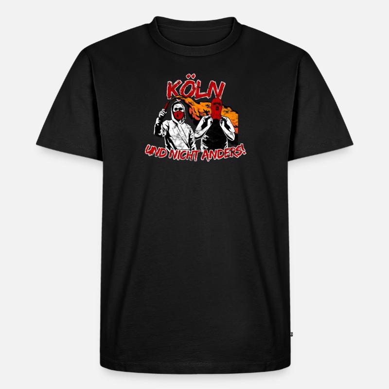 Köln und nicht anders UPDATE - Männer Premium Bio T-Shirt - Schwarz
