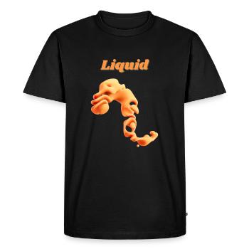 Liquid-liquid - Men's Premium Organic T-Shirt - black - Front - Nico (187cm)