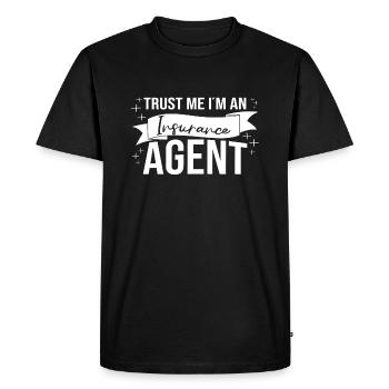 Faites-moi confiance à une idée cadeau de courtier d’assurance - T-shirt Premium bio Homme - noir - Devant - Nico (187cm)