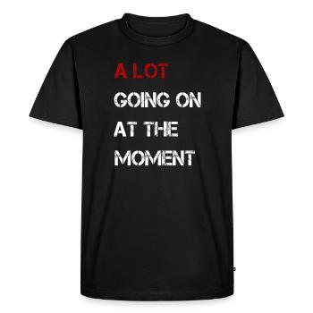Il ne se passe pas grand-chose en ce moment - T-shirt Premium bio Homme - noir - Devant - Nico (187cm)