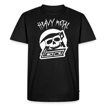 Heavy Metal - Skull Face - T-shirt Premium bio Homme - noir - Devant - Nico (187cm)