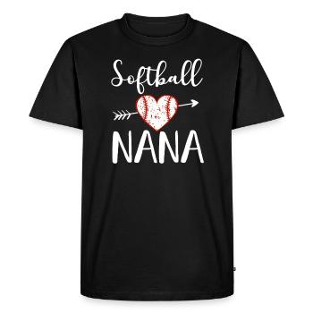 Balle molle Nana - T-shirt Premium bio Homme - noir - Devant - Nico (187cm)