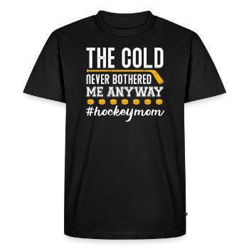 Maman de hockey - T-shirt Premium bio Homme - noir - Devant - Nico (187cm)