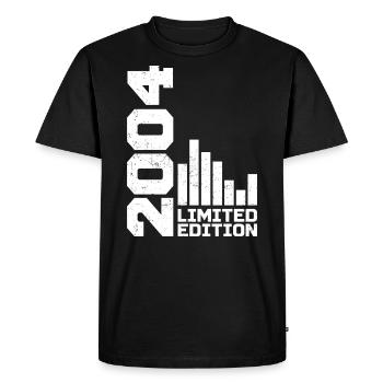 Millésime 2004 Cadeau d’anniversaire 2004 Année 2004 - T-shirt Premium bio Homme - noir - Devant - Nico (187cm)