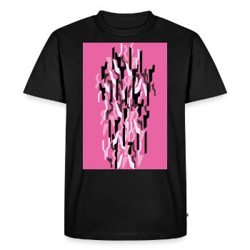 Camouflage Art Pink Gaming - Men's Premium Organic T-Shirt - black - Front - Nico (187cm)