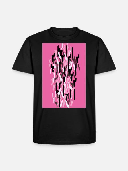 Camouflage Art Pink Gaming - Men's Premium Organic T-Shirt - black