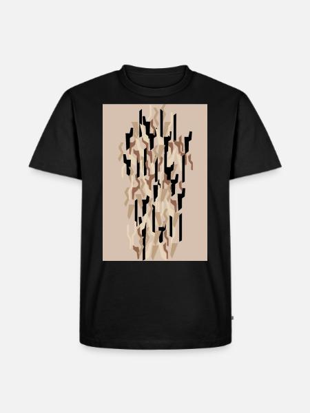 Camouflage Art Sand Gaming - Men's Premium Organic T-Shirt - black