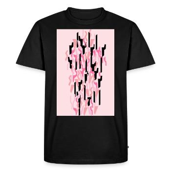 Camouflage Art Pink Gaming - Men's Premium Organic T-Shirt - black - Front - Nico (187cm)