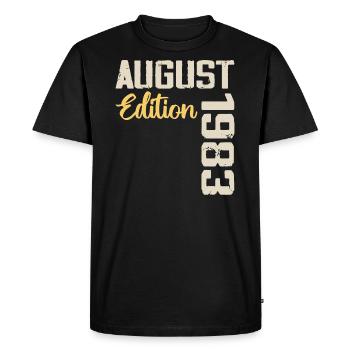 Anniversary August 1983 - Limited Edition August 1983 - Men's Premium Organic T-Shirt - black - Front - Nico (187cm)