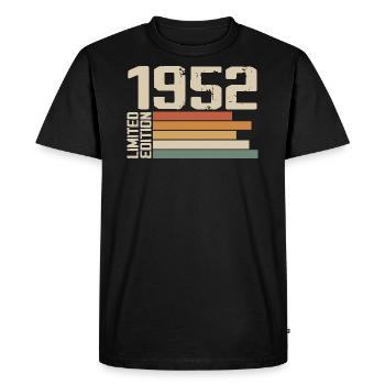 1952 Vintage - Retro 1952 Cadeau Anniversaire 1952 - T-shirt Premium bio Homme - noir - Devant - Nico (187cm)