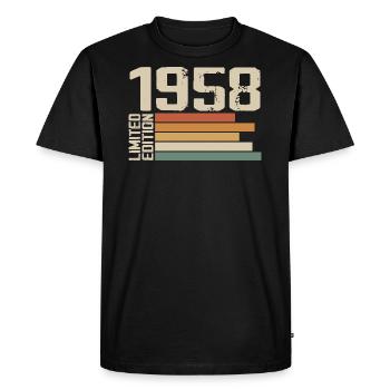 1958 Vintage - Retro 1958 Cadeau Anniversaire 1958 - T-shirt Premium bio Homme - noir - Devant - Nico (187cm)