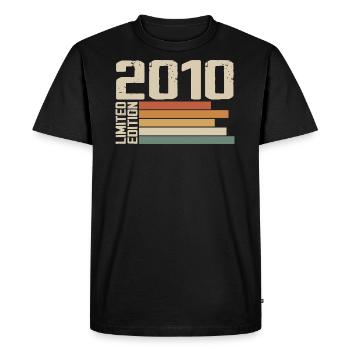 2010 Vintage - Retro 2010 Cadeau Anniversaire 2010 - T-shirt Premium bio Homme - noir - Devant - Nico (187cm)
