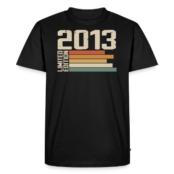 2013 Vintage - Retro 2013 Cadeau Anniversaire 2013 - T-shirt Premium bio Homme - noir - Devant - Nico (187cm)