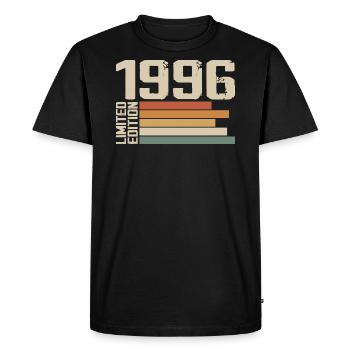 1996 Vintage - Retro 1996 Birthday Gift 1996 - Men's Premium Organic T-Shirt - black - Front - Nico (187cm)