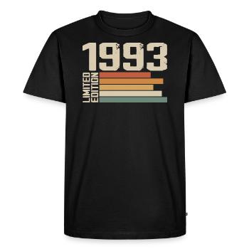 1993 Vintage - Retro 1993 Cadeau Anniversaire 1993 - T-shirt Premium bio Homme - noir - Devant - Nico (187cm)