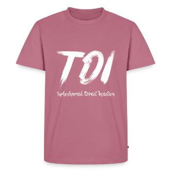 TDI Turbocharged Direct Injection Shirt Gift - Men's Premium Organic T-Shirt - mauve - Front - Nico (187cm)