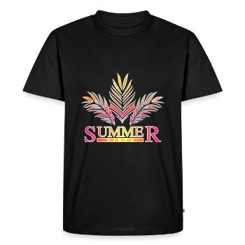 Summer Vibes Vibes Summer Outfit Malle Holiday - Men's Premium Organic T-Shirt - black - Front - Nico (187cm)