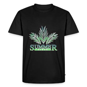Summer Vibes Summer Outfit Malle Holiday - Men's Premium Organic T-Shirt - black - Front - Nico (187cm)
