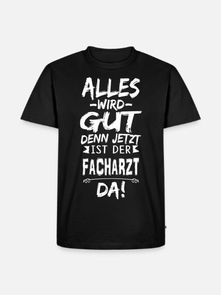 FACHARZT - Männer Premium Bio T-Shirt - Schwarz