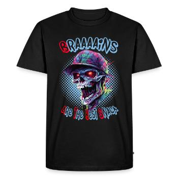 Cool Halloween Undead: Zombie Walking Undead Party - Men's Premium Organic T-Shirt - black - Front - Nico (187cm)