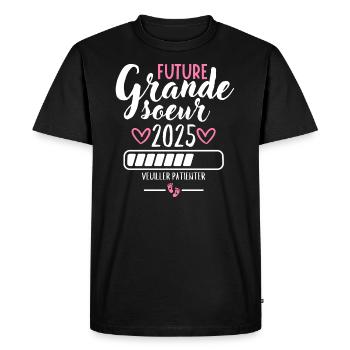 Future grande sœur 2025 - T-shirt Premium bio Homme - noir - Devant - Nico (187cm)