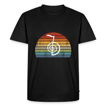 Cadeaux pour le Maître Reiki Thérapeutes Reiki Yoga - T-shirt Premium bio Homme - noir - Devant - Nico (187cm)