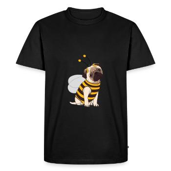 carlin Bee - T-shirt Premium bio Homme - noir - Devant - Nico (187cm)