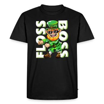 Float Boss Goblin Dancing St Patricks Day Gift - T-shirt Premium bio Homme - noir - Devant - Nico (187cm)