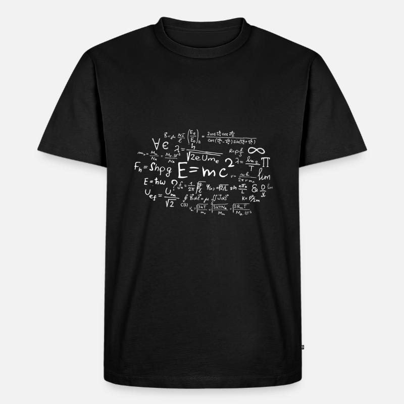 Mathe formeln - Männer Premium Bio T-Shirt - Schwarz